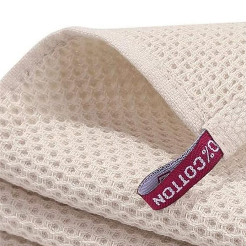 Cotton Waffle-Weave Kitchen Dish Cloths, Ultra Soft Absorbent Quick Drying Dish Towels Creamy-White 1