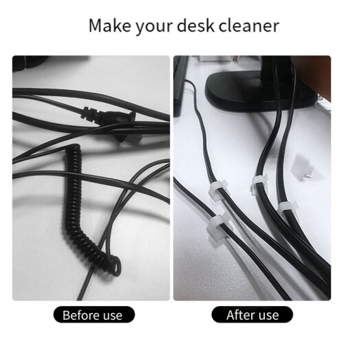 100 Pc Outdoor Light Clips for String Lights Self Adhesive  Cable Hooks Wire Clips Hooks Cord Organizer Holder Black 2