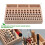 Leather Tools 98-Hole Slotted Beech Tool Rack Leather Leather Carving Punch Diamond Cut Storage Tools DIY Tools 3