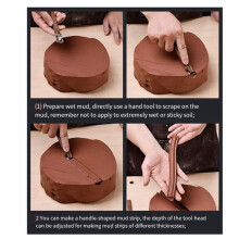 5 Pieces Clay Extruder Tool Pottery Carving Tool Pottery Cup Handle Shape Tool Teacup Mug Handle Clay Cutters