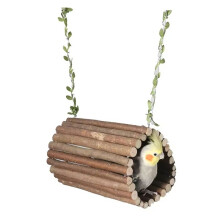 Asteimer, Vogelnest, Spielzeug, Papageienschaukel, Sitzstange, Vogelständer Aus Holz, Papageienspielzeug, Vogelkäfig, Hängespielzeug, Tunnelbett
