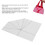 Cesta de comida plegable cosida Tpl transparente 20.3cm/8in 4