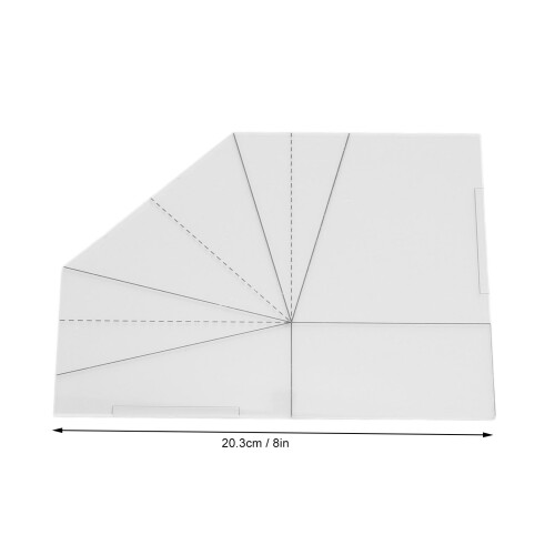 Cesta de comida plegable cosida Tpl transparente 20.3cm/8in 1