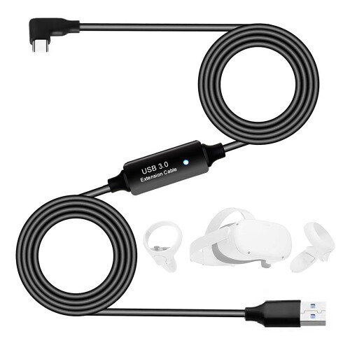 VR Data Cable, Type A to Type C Vr Data Extension Cable for  Quest Headsets and Gaming Computers(8M) 2
