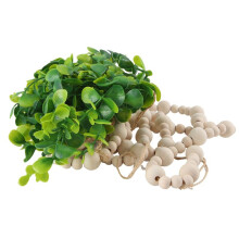 Eukalyptus Boho Wand Dekor GroßE Boho Schlafzimmer Wand Behang Holzperlengirlande KüNstlicher Eukalyptus Natur GrüN