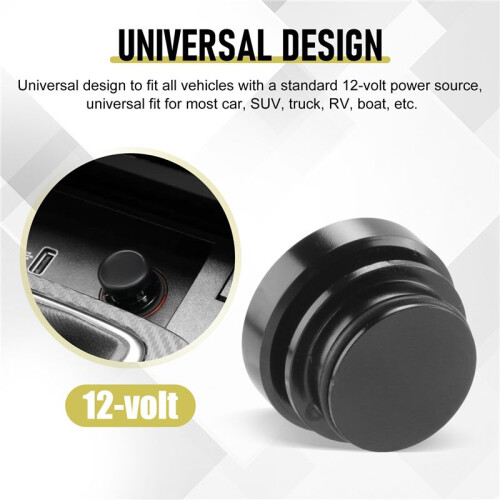 Car Cigarette-Lighter Plug Car Eject Button Cigarette-Lighter Plug Delete Cover Color Black 2