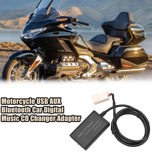 Motorcycle USB AUX  Car Digital Music CD Changer Adapter for  Goldwing GL1800 1