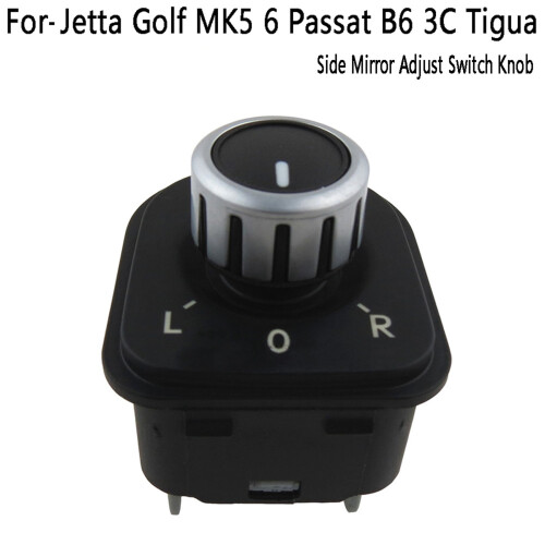 Car Side Mirror  with Heating Function Side Mirror Adjust  Knob for-   MK5 6  B6 3C Tigua 2