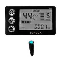 Ebike S866 Display LCD Meter Bicicletta Elettrica 24V 36V 48V Pannello di Controllo con Spina Impermeabile per BBS01 BBS02 BBSHD