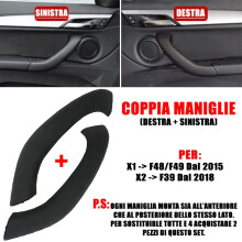 51417417513 Car Left Right Interior Door Pull Handle Armrest Cover Trim For- X1 X2 F48 F49 F39 2016-2020