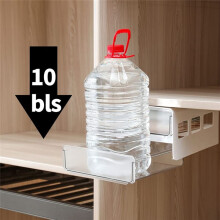 Under Desk Storage Drawer Slide Out, Hidden Self-Adhesive Organizer, Attachable Drawer Organizer with 2 Layers Black