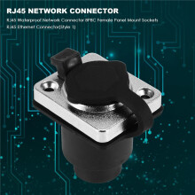 RJ45 VattentäT NäTverkskontakt 8P8C Hona Panelmonterade Uttag RJ45 Ethernet-Kontakt (Stil 1)