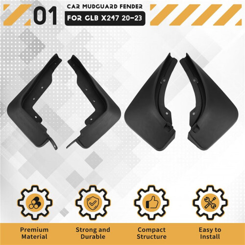 Car Mudflapor per - GLB X247 2020-2023 Parafango Parafango Flap  Flaps Parafanghi Accessori 1