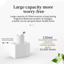 200M³ Battery Aroma Diffuser Room Fragrance Air Freshener Home AIR Flavoring for Toilets and Elevators Black