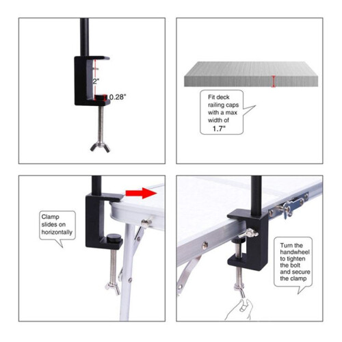 Detachable Camping Lantern Lamp Bracket Mount Portable Storage Hook Tent Table Hanging Light Holder Fixing Stand Set