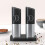 Salt and Pepper Grinder Set, Electric Pepper Grinder USB Rechargeable,Automatic Gravity Mill Grinder with 4