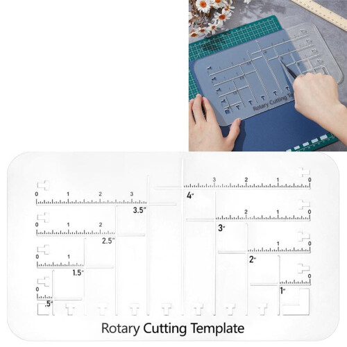 Boxy Bag Making Templates Acrylic Cutting Templates with Scale Bag Maker Boxed Bottom Cutting Template 1