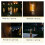 Three Layer Lighting Lighthouse Camping Maglev Camping Atmosphere Breathing Light Home Portable Sleep Light Black 3