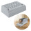 Cat Litter Box Ramp with Filter Function, Double Layered Self-Cleaning Cat Litter Box Litter Trapper with Storage Gray 2