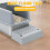 Cat Litter Box Ramp with Filter Function, Double Layered Self-Cleaning Cat Litter Box Litter Trapper with Storage Gray 5