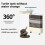 Turtle Tank Waterfall Filter Low Water 3-in-1 Suction Purification Recirculating Filter Box Fecal Clean 8