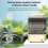 Turtle Tank Waterfall Filter Low Water 3-in-1 Suction Purification Recirculating Filter Box Fecal Clean 10