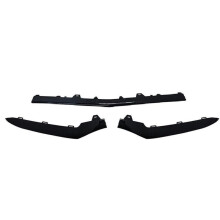 3Pcs Chrome Front Bumper Moulding Lip Trim Strip for E Class W212 14-16 A2128852774 A2128852874 A2128852674, A