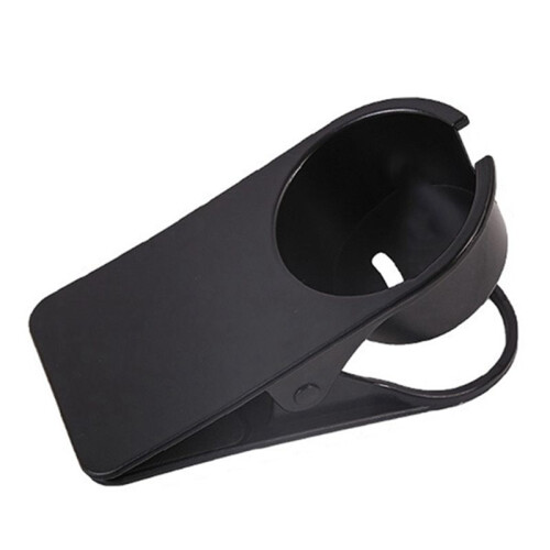 Drink Cup Holder Table Side Water Cup Shelf Office Desktop Computer Desk Fixed Cup Holder Desk Storage Clip, Black