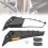 ATV Motorcycle Wing Rearview Mirror Adjustable Rotating Side Mirror for 250 600 250sr 450sr 3