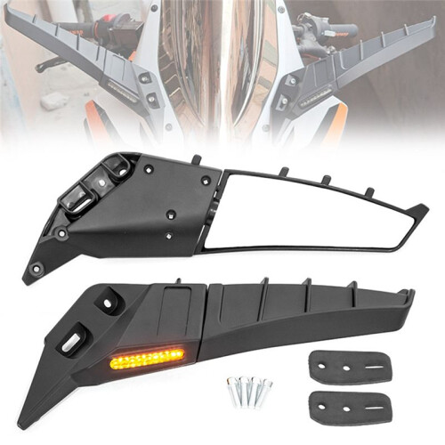 ATV Motorcycle Wing Rearview Mirror Adjustable Rotating Side Mirror for 250 600 250sr 450sr 2