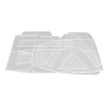 Sling Bag Acrylic Template,Leather Pattern Acrylic Leather Templates for Capacity Crossbody Backpack,AAB-863