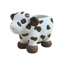 Plateau Cow Planter Pot Plateau Cow Resin Flowerpot Funny Planter Storage Containers Succulent Flowers Pots