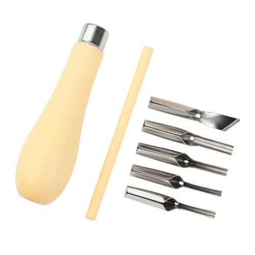 Cutting Tool with Interchangeable  Cutting Tool Kits Linoleum Cutter Tool for Printmaking Engraving