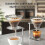 2Pcs Foldable Coffee Drip Holder Pour over Dripper Stand Aluminum Espresso Coffee Machine Support Stand 4