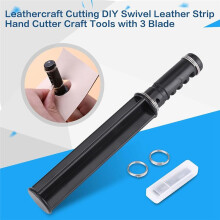 Leather Lace Maker, Leather Strip Cutter Tool Leather Table Top Lace Cutter, DIY Faux Leather  Cutter with 3 Blade