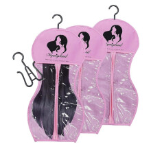 Bolsas para Guardar Pelucas con Colgador, Colgador para Varias Pelucas, Bolsas para Guardar Pelucas, Bolsa con Forma de Reloj de (3 Unidades),