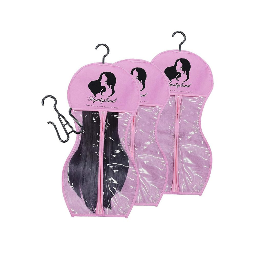 Wig Storage Bags With Hanger,Wig Hanger For Multiple Wigs,Wig Storage Bags,-Shaped Wig Storage Bag 3 Pcs Brecantia