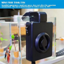 Small USB Water Cooler Fan with Low Noise Fish Tank Aquarium Cooling Fan Household Aquarium Air Cooler Fish Tank US Plug