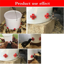 12 Peças de Bicos Horizontais para Bebedouro de Frango com Brocas, Sistema de Irrigação de Aves À Prova de Vazamentos para Galinheiro, para Áreas