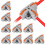 10Pcs Compact Wire Conductor Connector, T-Shape Lever Nut Wire Connector, Quick Splitter 3 Way Electrical Connectors 2
