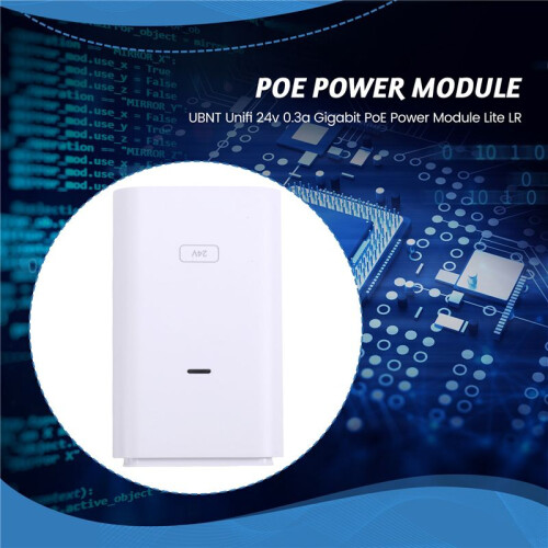 New UBNT Unifi 24v 0.3a Gigabit PoE Power Module Lite LR 1
