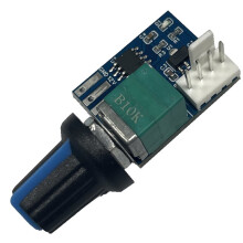 PWM Fan Speed Controller 12V Single Channel 4 Pin Low Power Mute for Computer Case Fans Without Cable