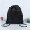 Polyester Drawstring Bag Sports  Drawstring Bag Storage Bag Drawstring Bag Deep Black 2