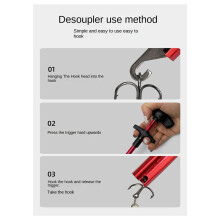 Portable T-Type Hook Remover, Used for Removing Fish Hooks, Separating Fish Hooks, Fishing Tackle, Fishing Equipment,C