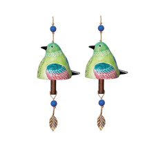 2 STÜCKE Vogelgesangsglocke Vogelgesangsglocke Windspiel Vogelgesangsglocke Gartendekor Hängendes Rustikales Windspiel Windspielteile, B