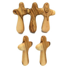 Wooden Crosses Charms Hand Held Crosses Holding Crosses Prayer Gift for Clutching L