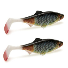 2Pack Fishing Swimbbait Mjuka Plastbeten, Paddle Tail Simbaits med 3D-Ögon, Sjunkande Paddle Tail Lure Bait Style A