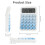 Desktop Mechanical Calculator, Cute  Buttons Calculators with 12 Digits Large LCD Display, Desk Accessories, 7