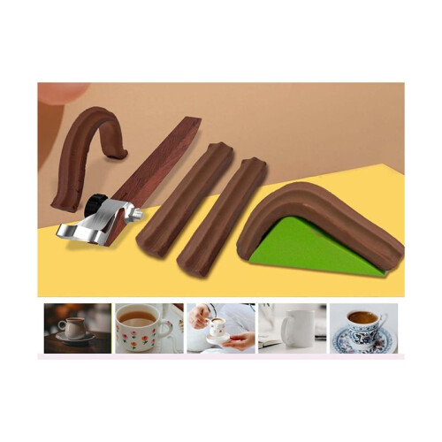 Pottery Handle Making Tool Sculpture Scraper Pottery Carving Tool Pottery Cup Handle Shape Tool for Tea Cup Mug Utensil 1