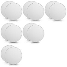 12 Pcs Blank Challenge Coin, Engraving Blanks Coins Threaded Edged 40 mm with Acrylic Protection Box Silver